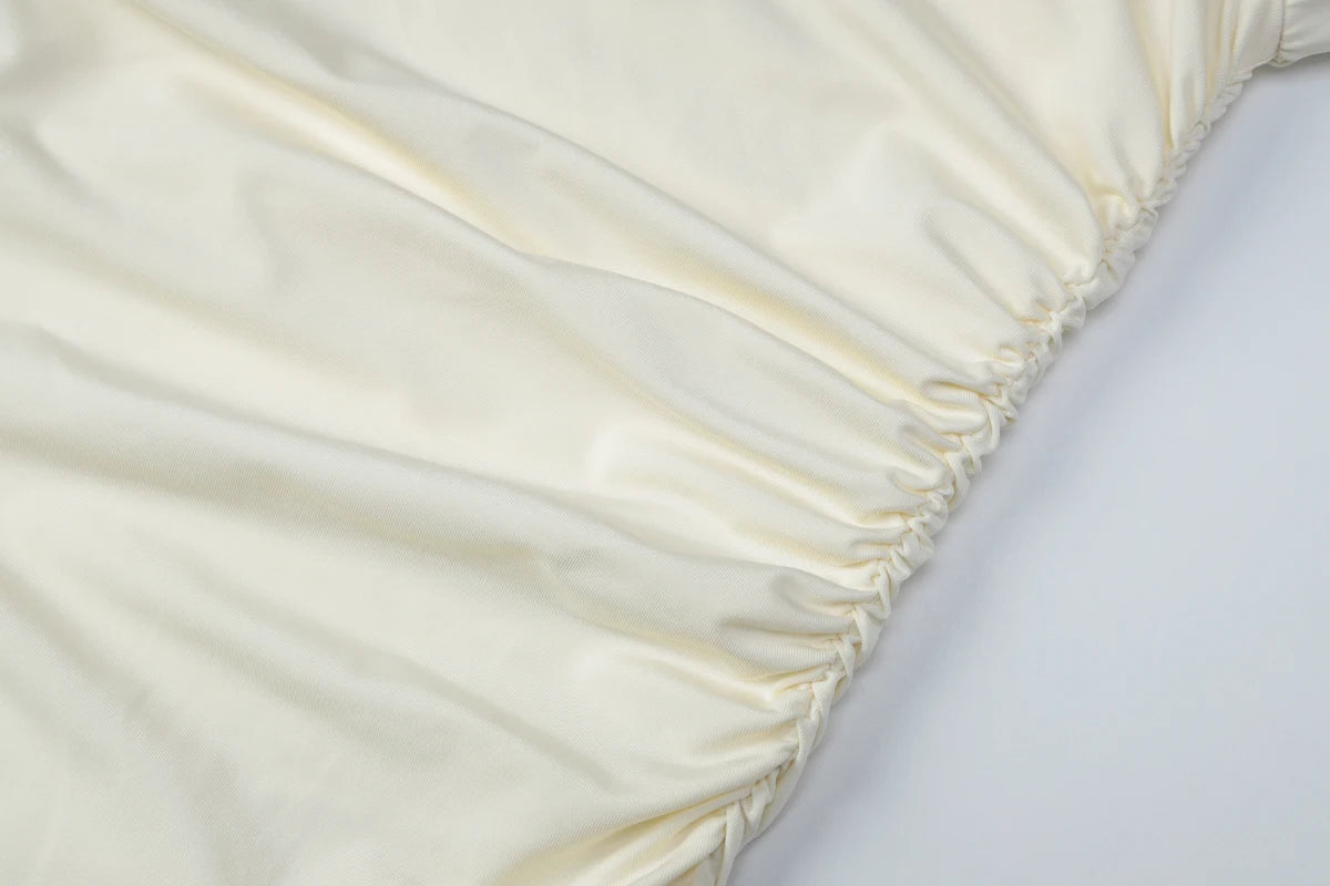 Dulzura 2025 Autumn Latest Fashion Sexy V-Neck Long Sleeve Ruched Slim Long Dress Women Casual Elegant Party Club Office Clothes