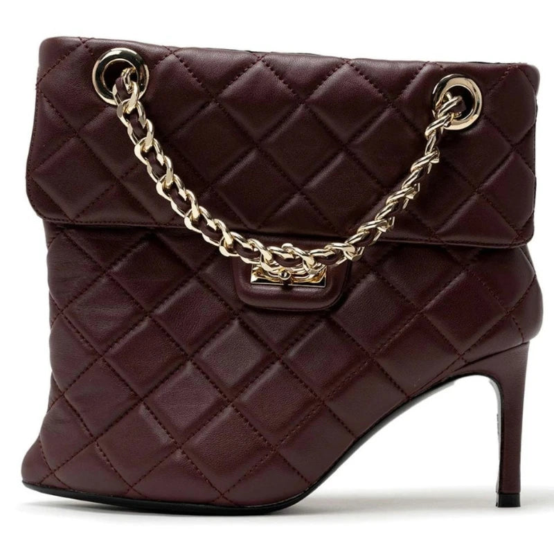 European and American Light Luxury Small Fragrance Fashion, Slim High Heels, Short Boots, Women's Sexy Big Tube Fashion Shoes