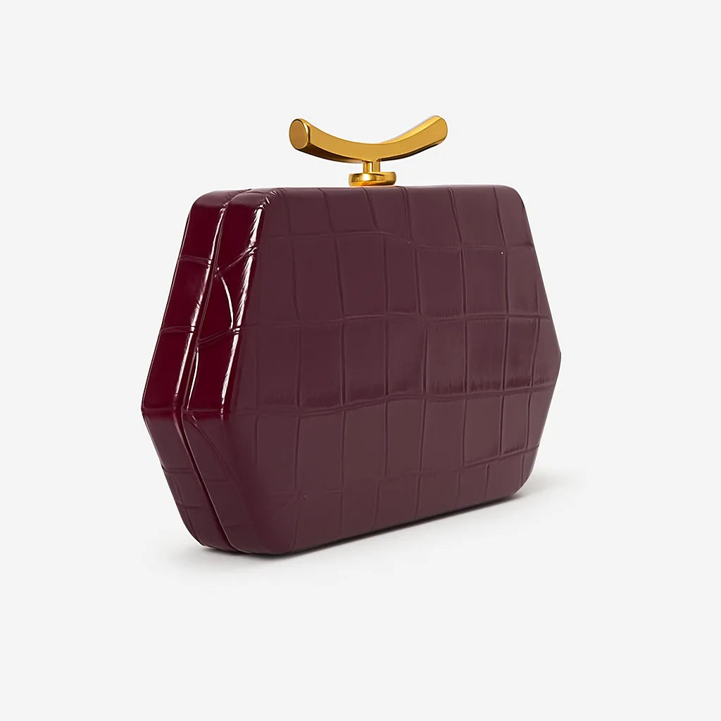 Luxury Design Top-Handle Bag For Women Evening Handbag Long Purse Crocodile Pattern Crossbody Shoulder Bags Fashionable Outfits