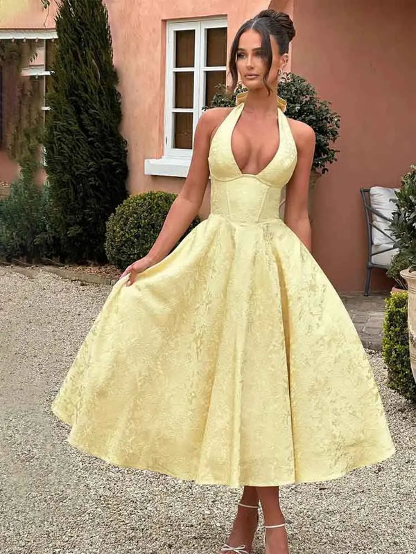 NIDANSSI White Jacquard Pleated Evening Party Dress Women Robes Backless Elegant Sexy Dress Bodycon Long Summer Dress Vestidos Wofashion.xyz